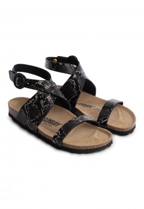 Sandales Dawa Multibrides Noir