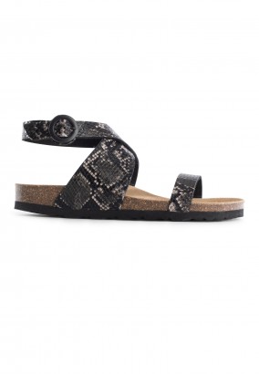 Sandales Dawa Multibrides Noir