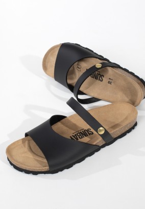 Sandales Manille 2 Brides Noir