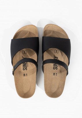 Sandales Manille 2 Brides Noir