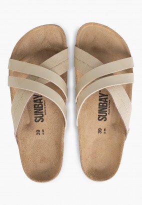 Sandales Mai Multibrides Beige