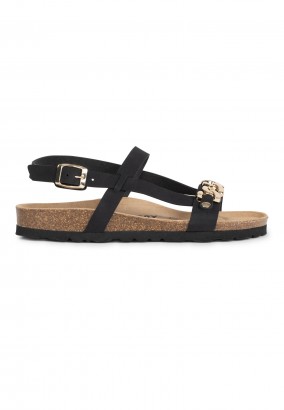 Sandales Casuelle Multibrides Noir