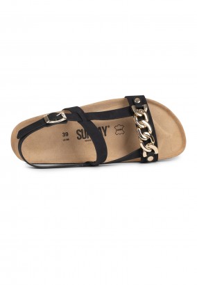 Sandales Casuelle Multibrides Noir