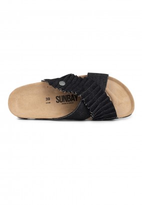 Sandales Vicky 2 Brides Noir Denim