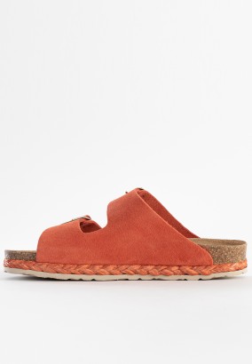 Sandales Trefle 2 Brides Corail