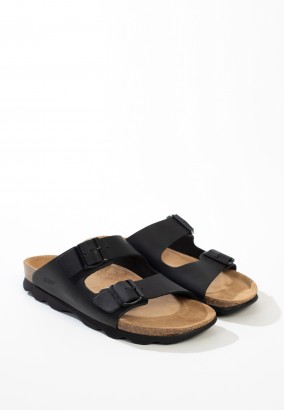 Sandales Trefle 2 Brides Noir