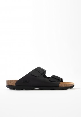 Sandales Trefle 2 Brides Noir