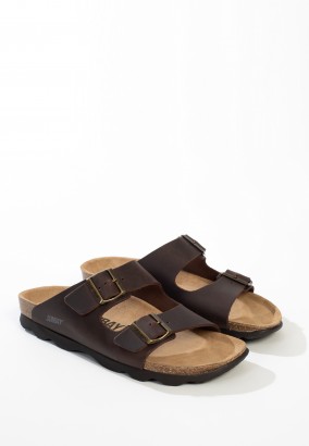 Sandales Trefle 2 Brides Marron