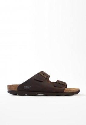 Sandales Trefle 2 Brides Marron