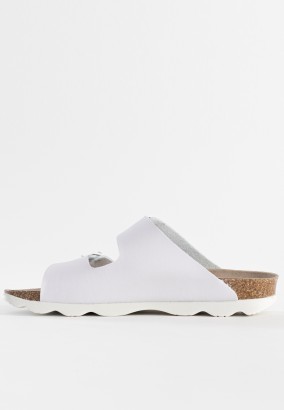 Sandales Trefle 2 Brides Blanc