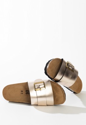 Sandales Ensena 1 Bride Or clair