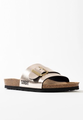 Sandales Ensena 1 Bride Or clair