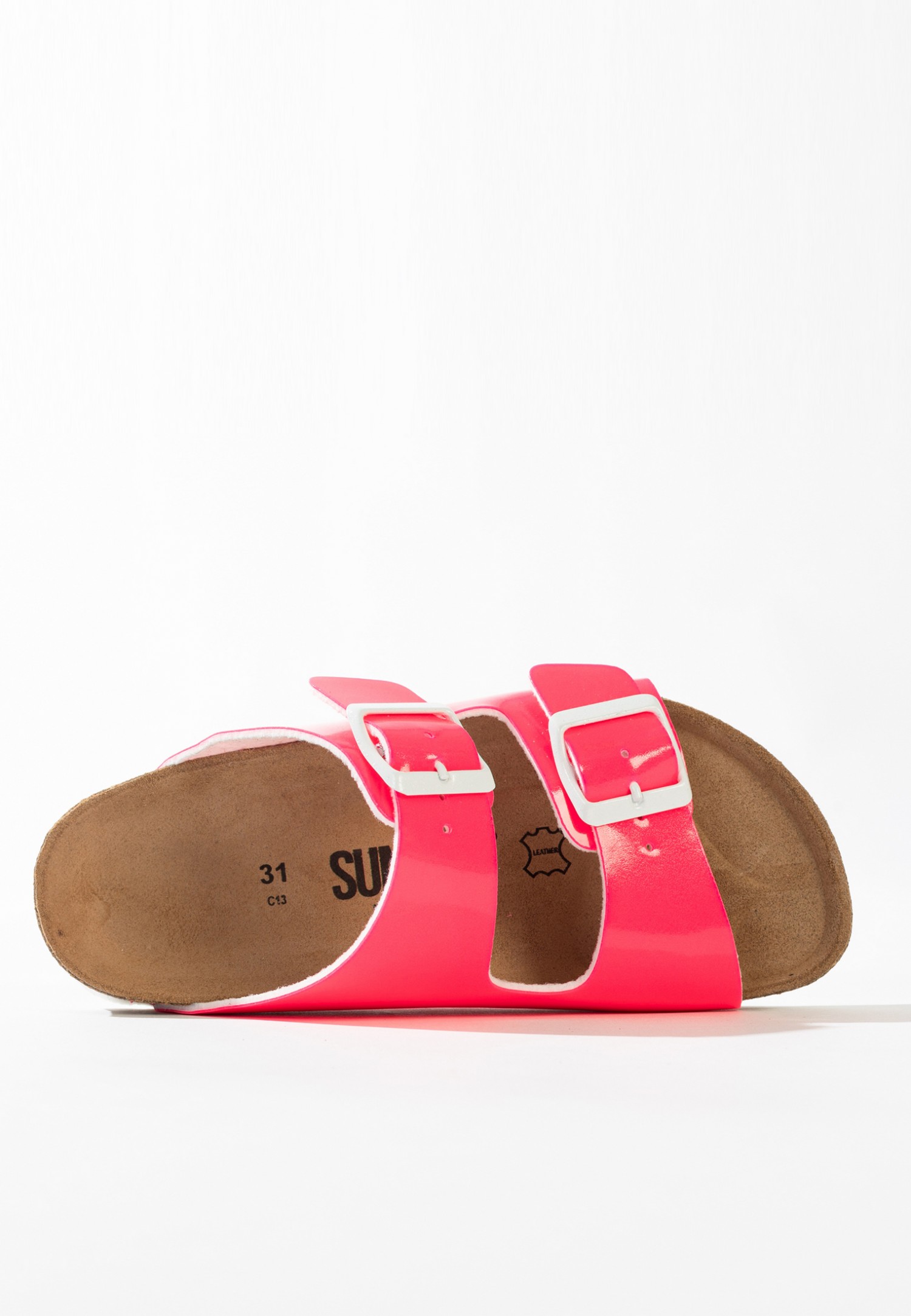 Mules Femme SUNBAY - Semelle Liège/synthétique, Intérieur Cuir - Style Trèfle Français - Fabriqué En Espagne