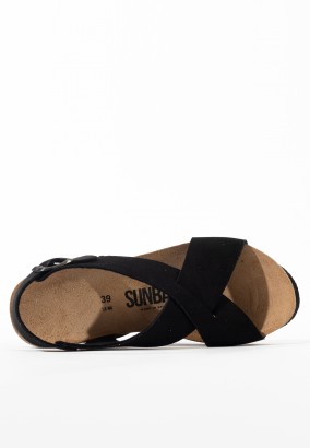 Sandales Pavot Compensées et semi-compensées Noir