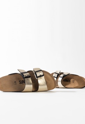 Sandales Edelweiss à plateforme Platinum