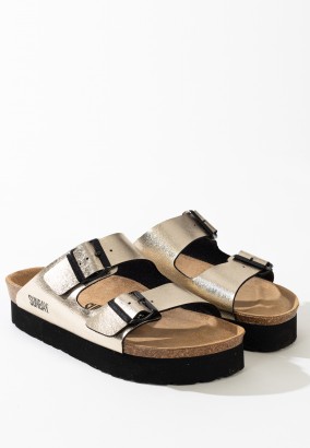 Sandales Edelweiss à plateforme Platinum