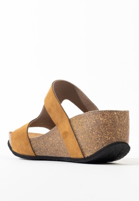 Sandales Marigold Compensées et semi-compensées Tan