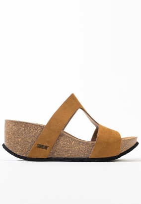 Sandales Marigold Compensées et semi-compensées Tan