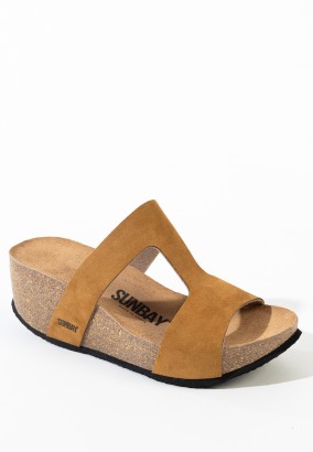 Sandales Marigold Compensées et semi-compensées Tan