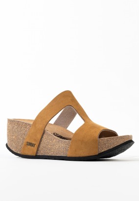 Sandales Marigold Compensées et semi-compensées Tan