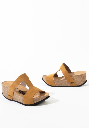 Sandales Marigold Compensées et semi-compensées Tan