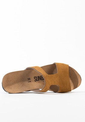 Sandales Marigold Compensées et semi-compensées Tan