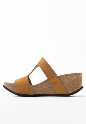 Sandales Marigold Compensées et semi-compensées Tan