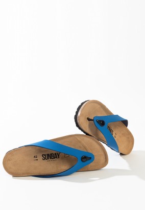 Sandales Goya à entre-doigts Bleu