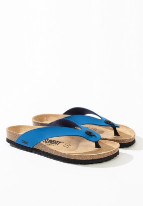 Sandales Goya à entre-doigts Bleu