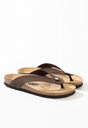 Sandales Goya à entre-doigts Marron