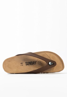 Sandales Goya à entre-doigts Marron