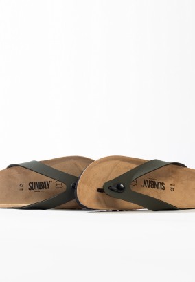 Sandales Goya à entre-doigts Kaki