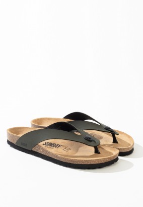 Sandales Goya à entre-doigts Kaki