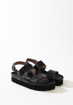 Sandales Galong à plateforme Noir