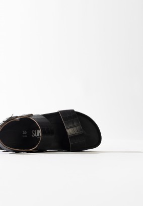 Sandales Galong à plateforme Noir