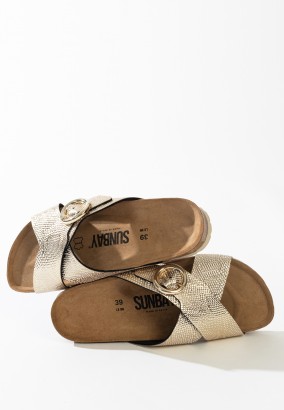 Sandales Perth 2 Brides Or clair