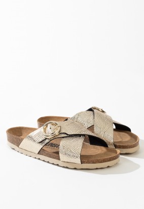 Sandales Perth 2 Brides Or clair