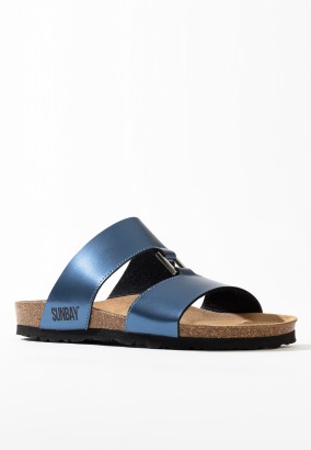 Sandales Vero 2 Brides Bleu marine