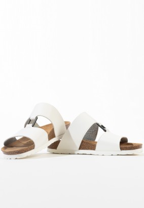 Sandales Vero 2 Brides Blanc