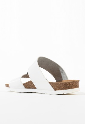 Sandales Vero 2 Brides Blanc