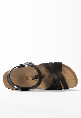 Sandales Griffith Multibrides Noir