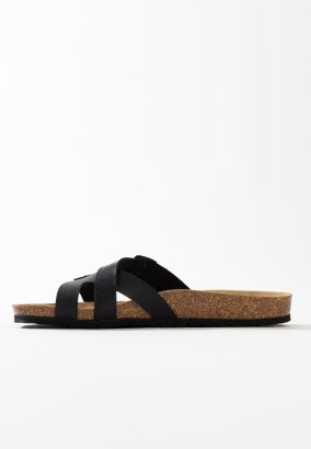 Sandales Bambou Multibrides Noir