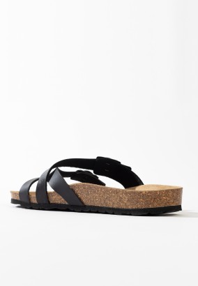 Sandales Bambou Multibrides Noir