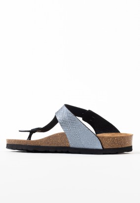 Sandales Camelia à entre-doigts Pewter