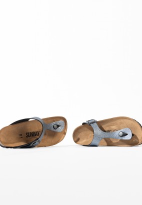 Sandales Camelia à entre-doigts Pewter