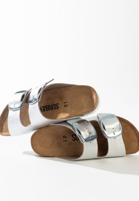 Sandales Calen 2 Brides Argent