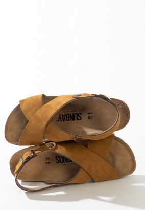 Sandales Vidono Multibrides Tan