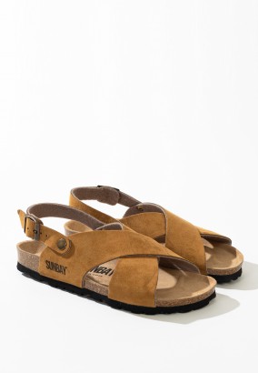 Sandales Vidono Multibrides Tan