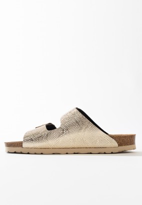 Sandales Trefle 2 Brides Or clair