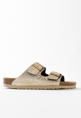 Sandales Trefle 2 Brides Or clair